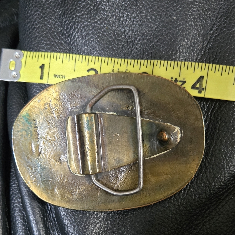 Bronze Solid Artisan Ram Belt Buckle - Picture 7 of 7